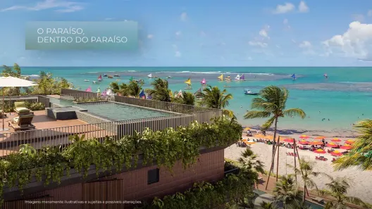 Flat com 1 Quarto à venda, 35m² no Porto de Galinhas, Ipojuca
