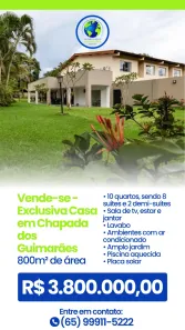 Casa com 10 Quartos à venda, 800m² no Água Fria, Chapada dos Guimarães