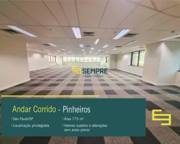 Imóvel Comercial para alugar, 775m² no Pinheiros, São Paulo
