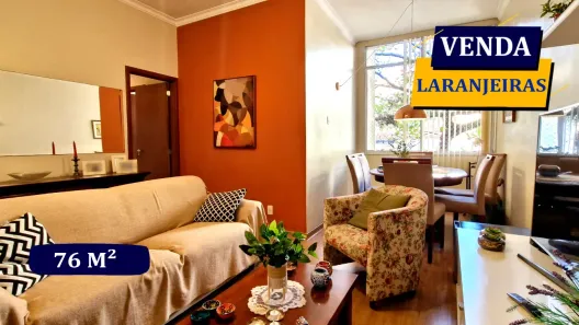 Apartamento com 2 Quartos à venda, 76m² no Laranjeiras, Rio de Janeiro