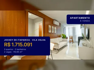 Apartamento com 3 Quartos à venda, 110m² no Jockey de Itaparica, Vila Velha