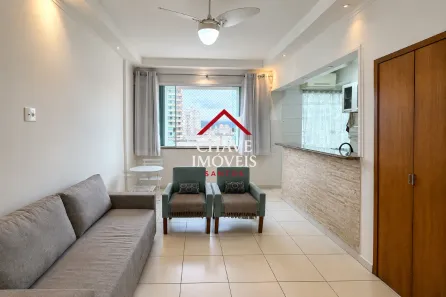 Apartamento com 1 Quarto para alugar, 49m² no José Menino, Santos