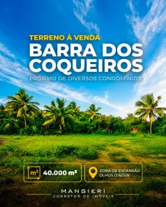 Lote/Terreno à venda, 40000m² no Olhos d'Água, Barra dos Coqueiros