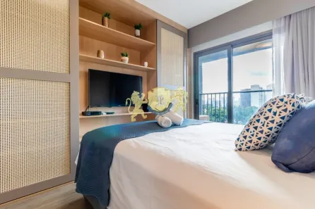 Flat com 1 Quarto à venda, 24m² no Indianópolis, São Paulo