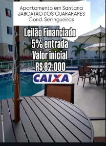 Apartamento com 1 Quarto à venda, 37m² no Santana, Jaboatão dos Guararapes