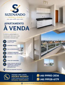 Apartamento com 2 Quartos à venda, 66m² no Ponte do Imaruim, Palhoça