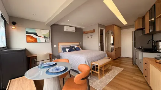 Apartamento com 1 Quarto para alugar, 30m² no Cidade Monções, São Paulo