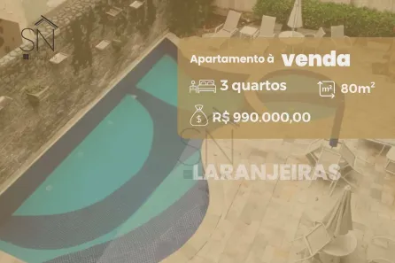 Apartamento com 3 Quartos à venda, 80m² no Laranjeiras, Rio de Janeiro
