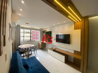 Apartamento com 2 Quartos para alugar, 71m² no Gonzaga, Santos