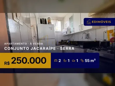 Apartamento com 2 Quartos à venda, 55m² no Conjunto Jacaraípe, Serra