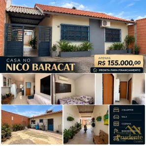 Casa com 2 Quartos à venda, 53m² no Loteamento Residencial Nico Baracat, Cuiabá