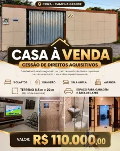 Casa com 3 Quartos à venda, 187m² no Três Irmãs, Campina Grande