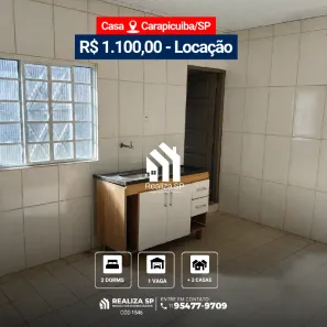 Casa com 2 Quartos para alugar, 40m² no Parque Jandaia, Carapicuíba