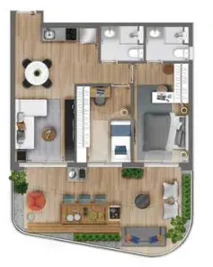 Apartamento com 2 Quartos à venda, 95m² no República, São Paulo