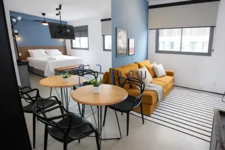 Apartamento com 1 Quarto para alugar, 28m² no Pinheiros, São Paulo