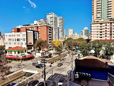Apartamento com 4 Quartos para alugar, 198m² no Gonzaga, Santos