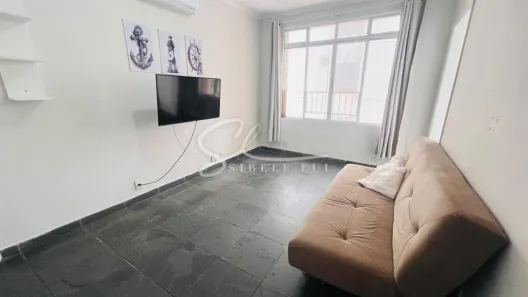 Apartamento com 1 Quarto para alugar, 55m² no José Menino, Santos