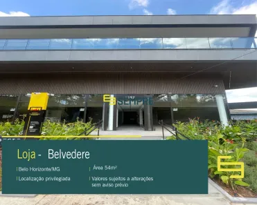Ponto Comercial para alugar, 54m² no Belvedere, Belo Horizonte