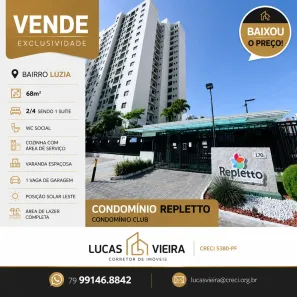 Apartamento com 2 Quartos à venda, 68m² no Luzia, Aracaju