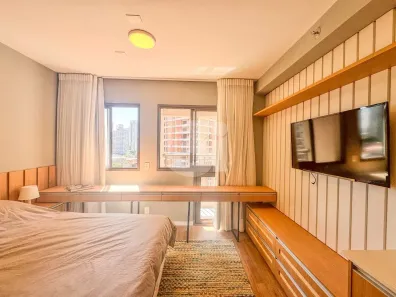 Apartamento com 1 Quarto para alugar, 21m² no Santo Amaro, São Paulo