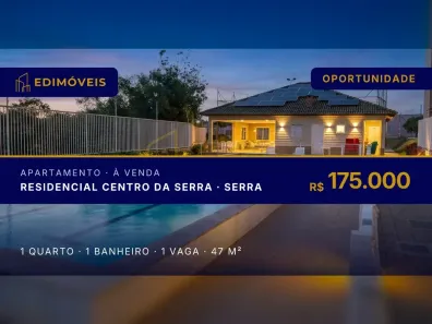 Apartamento com 1 Quarto à venda, 47m² no Residencial Centro da Serra, Serra