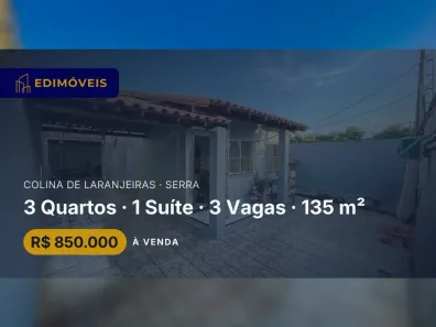 Casa com 3 Quartos à venda, 135m² no Colina de Laranjeiras, Serra