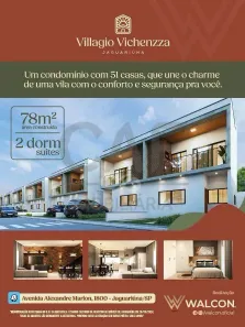 Casa de Condomínio com 2 Quartos à venda, 78m² no Loteamento Capotuna, Jaguariúna