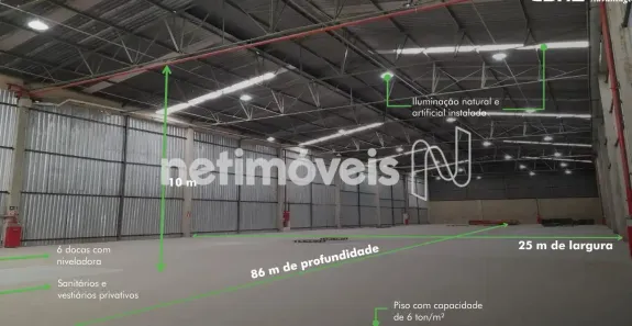Galpão/Depósito/Armazém para alugar, 2300m² no Chácaras Reunidas Santa Terezinha, Contagem