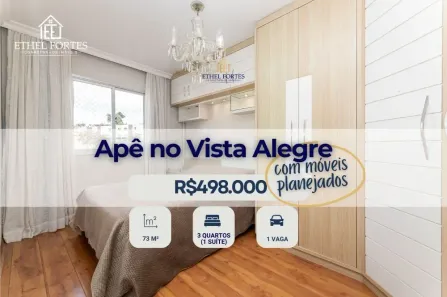 Apartamento com 3 Quartos à venda, 73m² no Vista Alegre, Curitiba