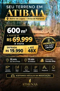Lote/Terreno à venda, 600m² no Jardim Brasil, Atibaia