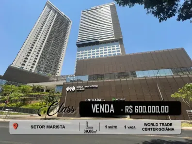 Flat com 1 Quarto à venda, 39m² no Setor Marista, Goiânia