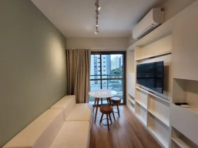 Apartamento com 1 Quarto para alugar, 33m² no Indianópolis, São Paulo