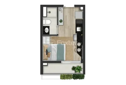 Kitnet com 1 Quarto à venda, 21m² no Itaim Bibi, São Paulo