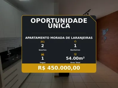 Apartamento com 2 Quartos à venda, 54m² no Morada de Laranjeiras, Serra