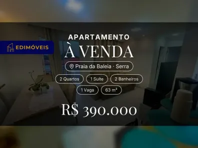 Apartamento com 2 Quartos à venda, 63m² no Praia da Baleia, Serra