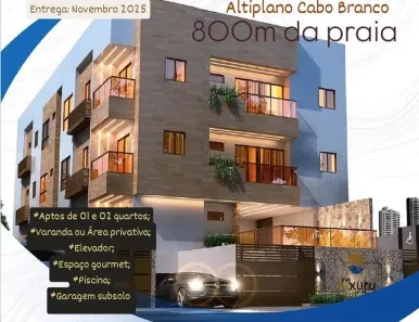 Apartamento com 2 Quartos à venda, 52m² no Altiplano Cabo Branco, João Pessoa