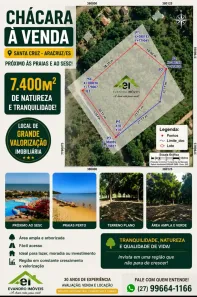 Fazenda/Sítio à venda, 7420m² no Santa Cruz, Aracruz
