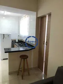 Apartamento com 1 Quarto para alugar, 35m² no Gonzaga, Santos