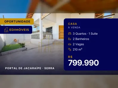 Casa com 3 Quartos à venda, 210m² no Portal de Jacaraípe, Serra