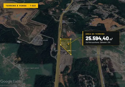 Lote/Terreno à venda, 25594m² no Cassange, Salvador