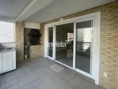 Apartamento com 3 Quartos para alugar, 188m² no Gonzaga, Santos