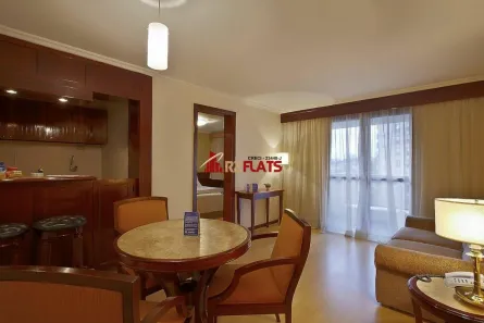 Flat com 1 Quarto para alugar, 40m² no Higienópolis, São Paulo