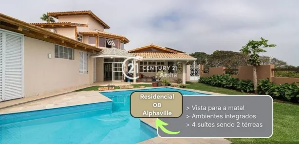 Casa de Condomínio com 4 Quartos para alugar, 650m² no Alphaville, Santana de Parnaíba