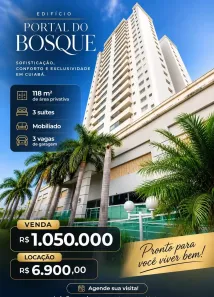Apartamento com 3 Quartos para venda ou aluguel, 118m² no Jardim Aclimação, Cuiabá