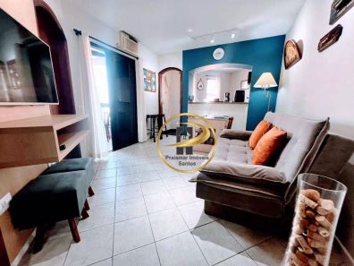 Flat com 1 Quarto à venda, 45m² no Gonzaga, Santos
