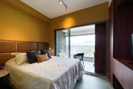 Apartamento com 1 Quarto para alugar, 28m² no Indianópolis, São Paulo