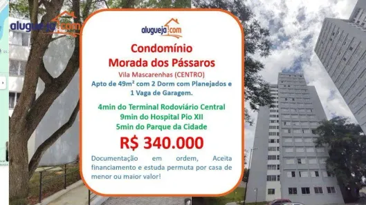 Apartamento com 2 Quartos à venda, 49m² no Jardim Bela Vista, São José dos Campos