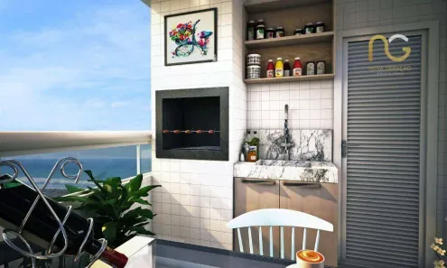 Apartamento com 2 Quartos à venda, 74m² no Maracanã, Praia Grande