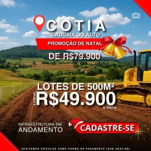 Lote/Terreno à venda, 500m² no Centro (Caucaia do Alto), Cotia