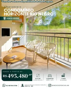 Apartamento com 2 Quartos à venda, 63m² no Ponta Negra, Manaus